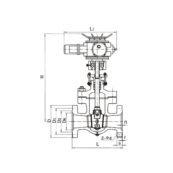 Flange Wedge Gate Valve for Power Station