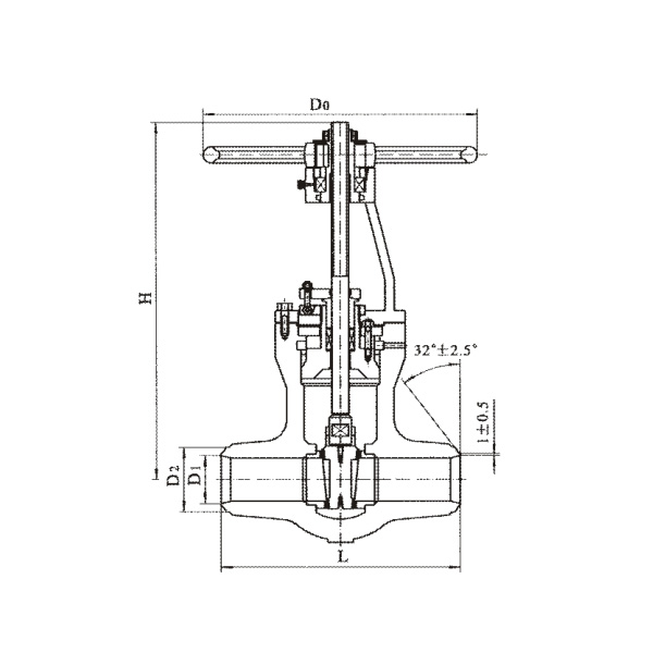 Butt Welding Wedge Gate Valve for Power Station