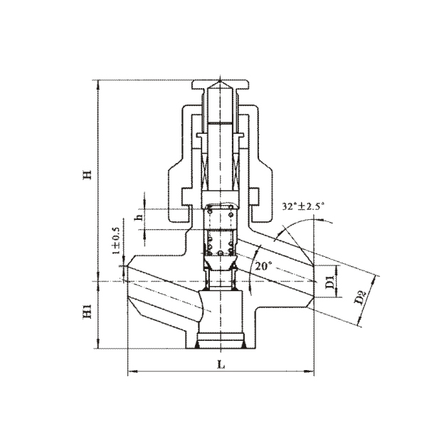 Forged steel check valve for power station