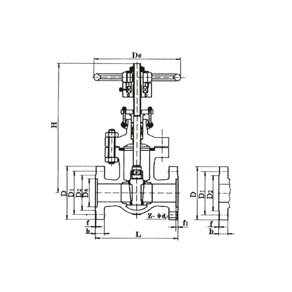 Medium and low pressure flange wedge gate valve