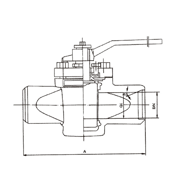 Butt weld end self-lubricating plug valve