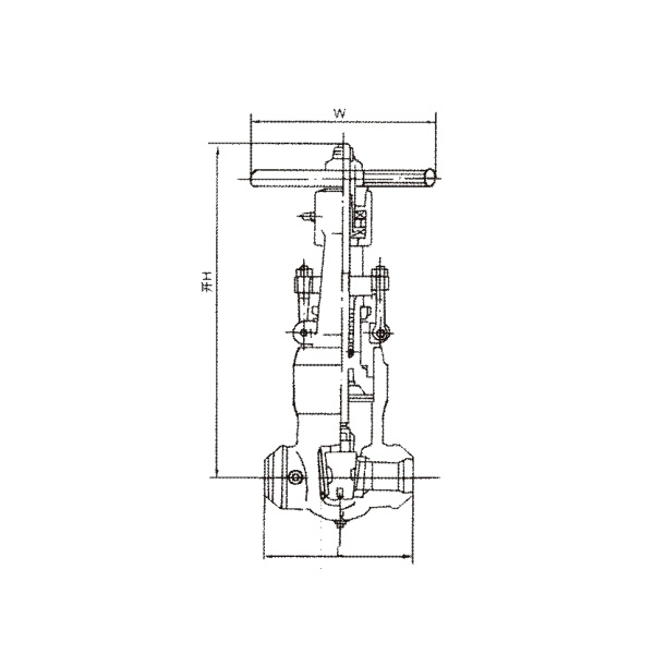 Pressure self-tightening bonnet cast steel gate valve