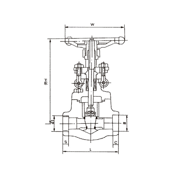 Forged steel gate valve