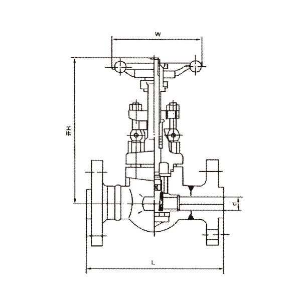 Forged steel gate valve