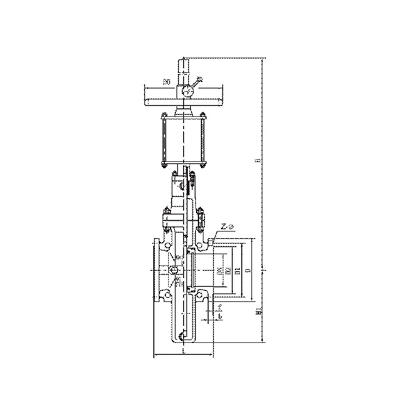 Zero-leakage fuel gas flat gate valve
