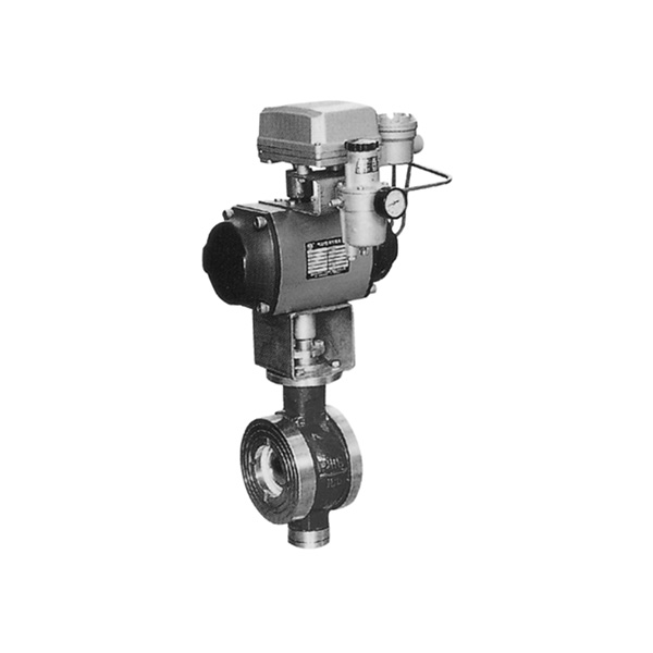 Pneumatic V-type regulating ball valve